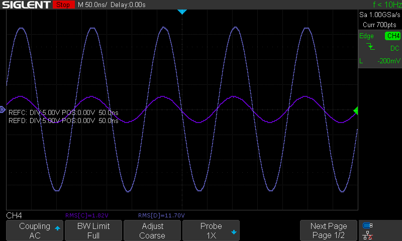 40m, 2.7W output