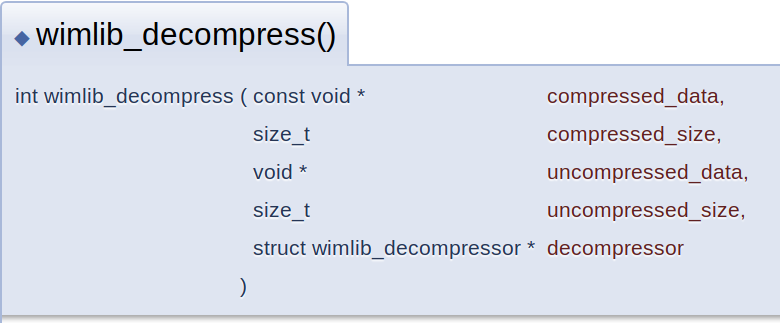 decompress function